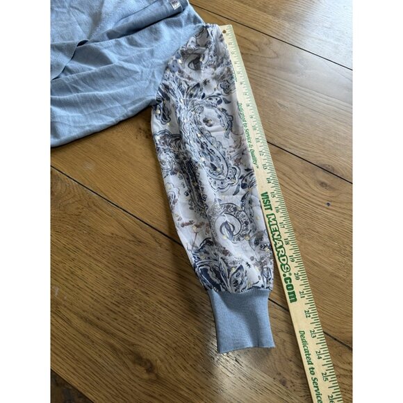 89th Madison Women Size Small Sweater Blouse Long Sleeves Floral Lightweight - Picture 6 of 10